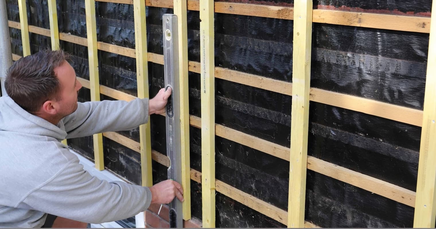 installer structure bardage composite